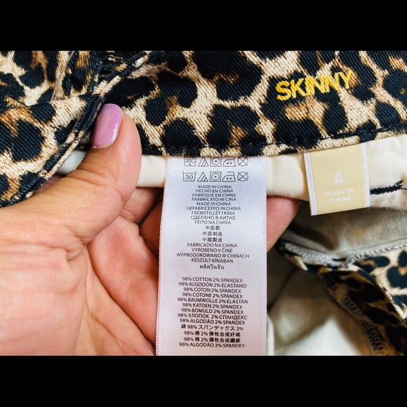 Michael Kors animal print skinny jeans - Picture 6 of 8